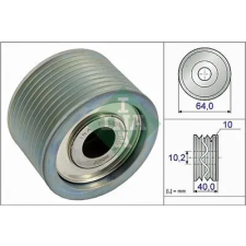 Schaeffler INA Szíjtárcsa/vezetőgörgő, hosszbordás szíj 532 0662 10 autóalkatrész