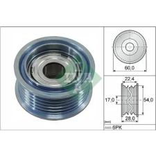 Schaeffler INA Szíjtárcsa/vezetőgörgő, hosszbordás szíj 532 0900 10 autóalkatrész