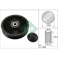 Schaeffler INA Szíjtárcsa/vezetőgörgő, hosszbordás szíj Schaeffler INA 532 0242 10 autóalkatrész