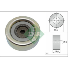Schaeffler INA Szíjtárcsa/vezetőgörgő, hosszbordás szíj Schaeffler INA 532 0933 10 autóalkatrész
