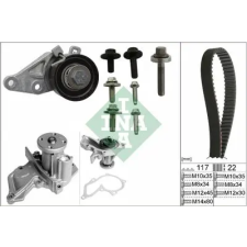 Schaeffler INA Vízpumpa + fogasszíj készlet 530 0140 30 autóalkatrész