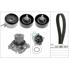 Schaeffler INA Vízpumpa + fogasszíj készlet Schaeffler INA 530 0456 30 autóalkatrész