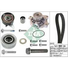 Schaeffler INA Vízpumpa + fogasszíj készlet Schaeffler INA 530 0482 30 autóalkatrész