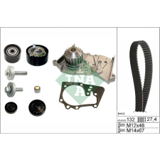 Schaeffler INA Vízpumpa + fogasszíj készlet Schaeffler INA 530 0639 30 autóalkatrész