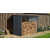 Scheppach Tűzifatároló lejtős tetővel 2 x 1,5 m Riwall RMWS 3x7 Anthracite
