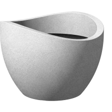 Scheurich Wave Globe kaspó 40 cm Stony Grey kerti dekoráció