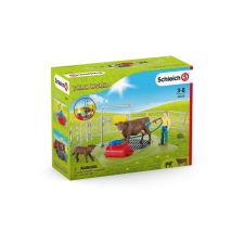 Schleich 42529 Tehén mosóhely játékszett - Farm World játékfigura