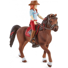 Schleich 42539 Hannah és Cayenne lova játékfigura