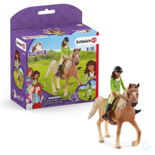 Schleich 42542 Horse Club Sarah & Mystery játékfigura