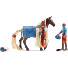 Schleich 42586 Leo és Rocky Mountain lova fésülhető sörénnyel játékfigura