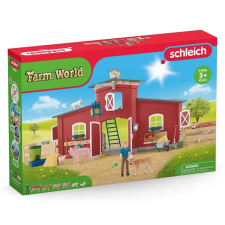 Schleich 42606 Nagy vörös pajta állatokkal játékfigura