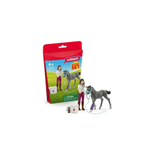 Schleich 42752 Ms. Kramer csikóval játékszett - Farm World játékfigura