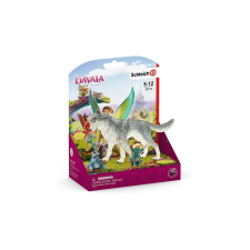 Schleich 70710 Lykos farkas, Nugur sárkánybébi és Piuh mosómaci figurák - bayala film játékfigura