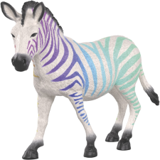 Schleich 72265 Wild Life Zebra (90. évfordulós kiadás) figura (72265) játékfigura