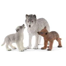 Schleich farkas anya kölykökkel (42472) (sch42472) játékfigura