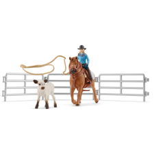 Schleich Farm World Cowboy mulatság lasszóval játékfigura