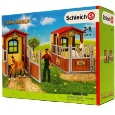 Schleich FARM WORLD Visit in the open stable (SLH 72116) játékfigura