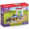 Schleich : Horse Club - Lovas box kancával és csikóval játékszett (42611)