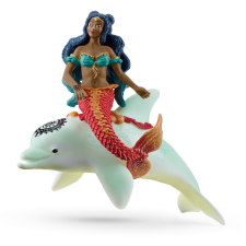 Schleich Isabelle on Dolphin (70719) játékfigura