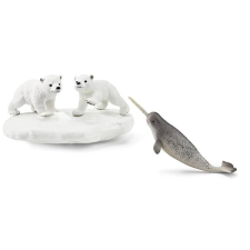 Schleich Jegesmedvebocsok a jégtáblán 42531 játékfigura