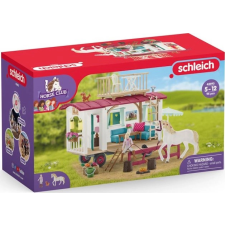 Schleich lóklub titkos találkozó utánfutó játékfigura