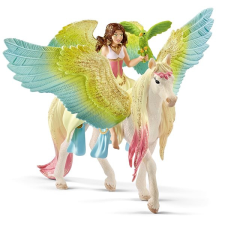 Schleich Surah csillogó pegazussal 70566 játékfigura