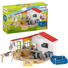 Schleich Veterinarian practice with pets (42502) játékfigura
