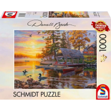 Schmidt 1000 db-os puzzle - Boathouse with canoes (58532) puzzle, kirakós