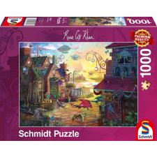 Schmidt 1000 db-os puzzle - Dragon post, Rose Cat Khan (57584) puzzle, kirakós