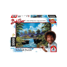 Schmidt 1000 db-os puzzle - Waterfall on the Light, Bob Ross (57538) puzzle, kirakós