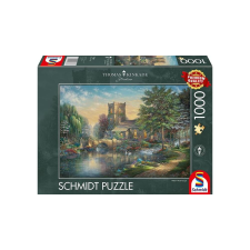 Schmidt 1000 db-os puzzle - Willow Wood Chapel, Thomas Kinkade (57367) puzzle, kirakós