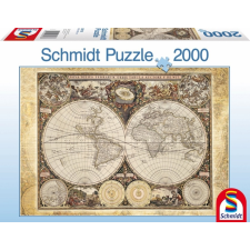 Schmidt 2000 db-os puzzle - Historical map of the world (58178) puzzle, kirakós