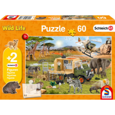 Schmidt 60 db-os puzzle - Animal rescue 2db Schleich figurával (56384) puzzle, kirakós
