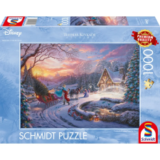 Schmidt Disney Dreams Collection - Cinderella meghozza a karácsonyfát 1000 darabos puzzle (58035) puzzle, kirakós