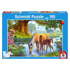 Schmidt : Lovak a pataknál 150 db-os puzzle puzzle, kirakós