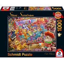 Schmidt Puzzle játék 1000 darabos Cat Mania puzzle, kirakós