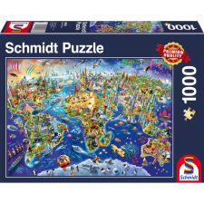 Schmidt Puzzle játék 1000 darabos Discover the World puzzle, kirakós