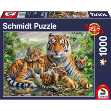 Schmidt Puzzle játék 1000 darabos Tiger and Cubs puzzle, kirakós