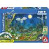 Schmidt Puzzle játék 100 darabos Állatok az éjszakai erdőben