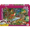 Schmidt Puzzle játék 150 darabos Az európai erdei állatok