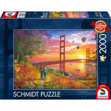 Schmidt Puzzle játék 2000 darabos Séta A Golden Gate hídhoz puzzle, kirakós