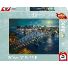 Schmidt Puzzle játék 2000 darabos Thomas Kinkade Holdfény Manhattan felett puzzle, kirakós