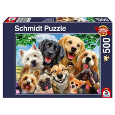 Schmidt Puzzle játék 500 darabos Kutya szelfi puzzle, kirakós
