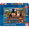 Schmidt Spiele A family of dogs at the lake (59778) 1000 db Kira (4001504597788)