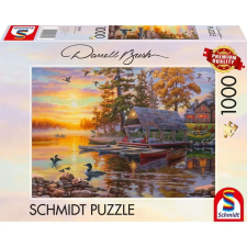Schmidt Spiele Darrell Bush Csónakház kenuval 1000 darabos puzzle (58532) puzzle, kirakós