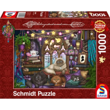 Schmidt SPIELE Puzzle játék 1000 darabos Cats and Sofa puzzle, kirakós