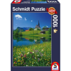 Schmidt SPIELE Puzzle játék 1000 darabos Inzell Einsiedlhof és a Szent Miklós Barátok templom