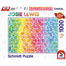 Schmidt SPIELE Puzzle játék 1000 darabos Josie Lewis Colourful triangles puzzle, kirakós