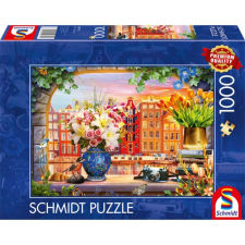 Schmidt SPIELE Puzzle játék 1000 darabos Látogatás Amszterdamban puzzle, kirakós