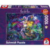 Schmidt SPIELE Puzzle játék 1000 darabos Rose Cat Khan - Summer Night Circus